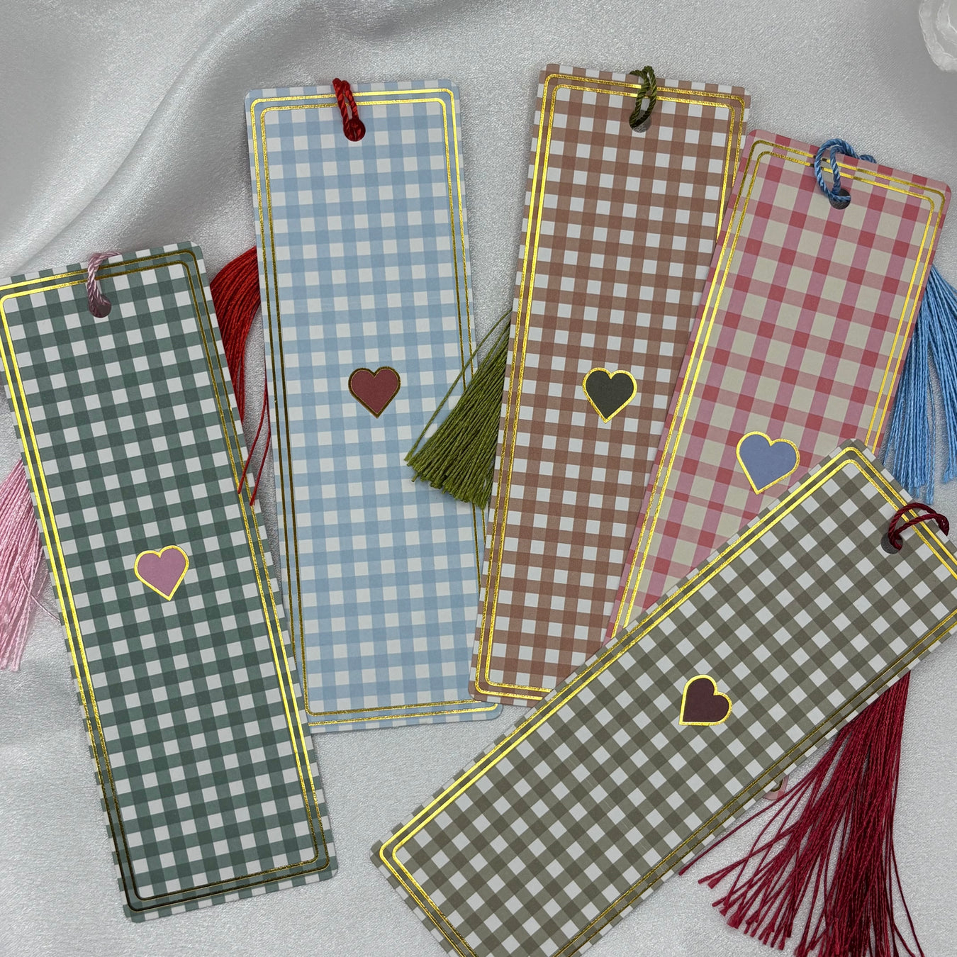 GINGHAM BOOKMARKS