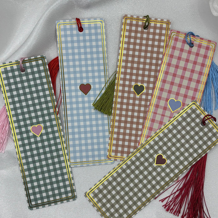 GINGHAM BOOKMARKS