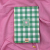 Gingham “ Teal + Pink Little heart” Limited Edition Premium Bullet Journal GINGHAM JOURNALS