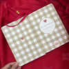 Gingham “ Olive-green + Burgundy Little heart” Limited Edition Bullet Journal GINGHAM JOURNALS