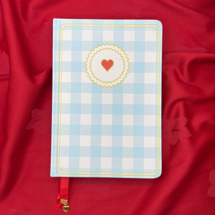 Light blue gingham Gift Set🎁✨ GINGHAM JOURNALS