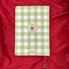Gingham “ Olive-green + Burgundy Little heart” Limited Edition Bullet Journal GINGHAM JOURNALS