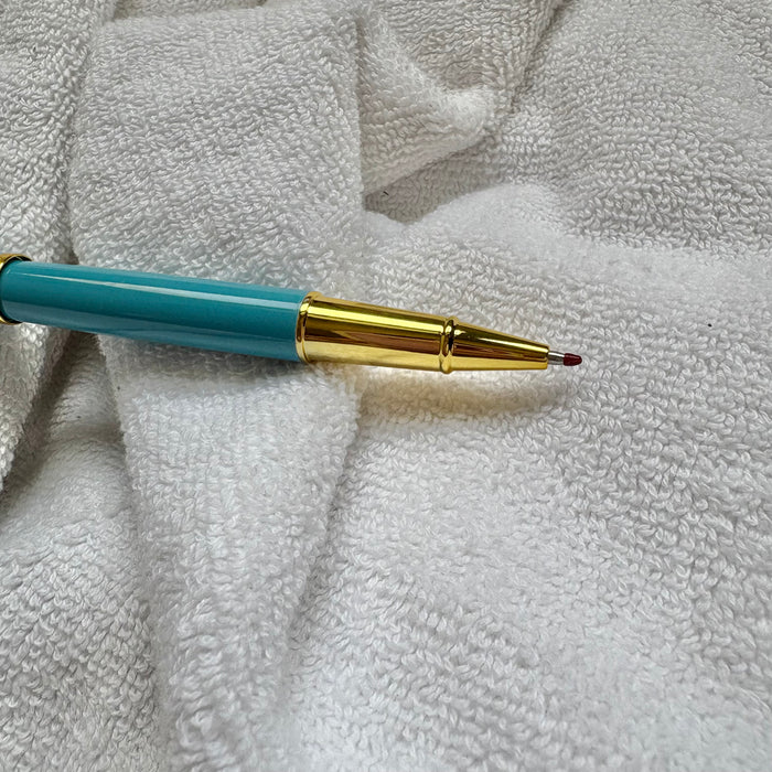 Cobalt Blue Metal Pen : Black Gel Ink