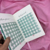 Gingham “ Teal + Pink Little heart” Limited Edition Premium Bullet Journal GINGHAM JOURNALS
