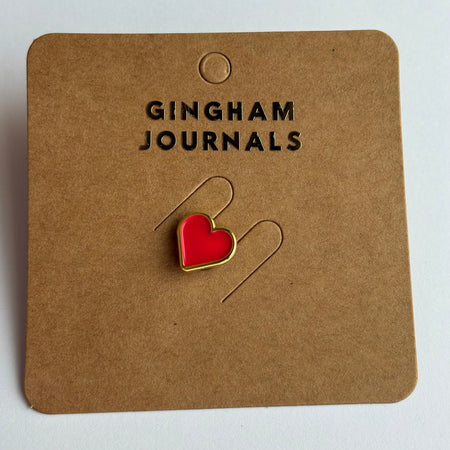 Little heart Enamel Pin GINGHAM JOURNALS