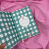 Gingham “ Teal + Pink Little heart” Limited Edition Premium Bullet Journal GINGHAM JOURNALS