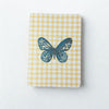 Gingham yellow “Butterfly” Greeting Card Limited Edition GINGHAM JOURNALS