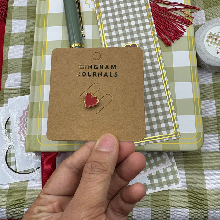 Olive green gingham Gift Set 🎁✨ GINGHAM JOURNALS