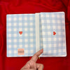 Gingham “Blue + Red” Little heart Gift Set GINGHAM JOURNALS