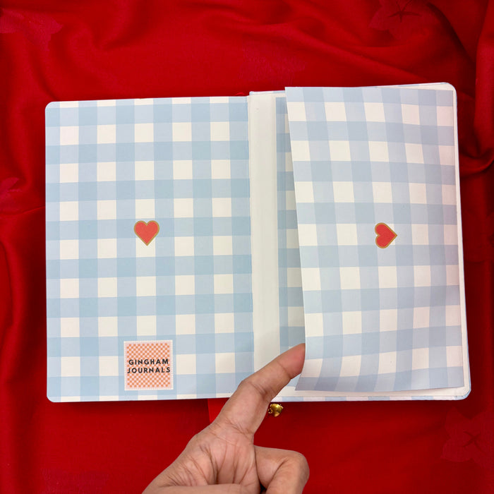 Gingham “Blue + Red” Little heart Gift Set GINGHAM JOURNALS