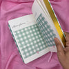Gingham “ Teal + Pink Little heart” Limited Edition Premium Bullet Journal GINGHAM JOURNALS