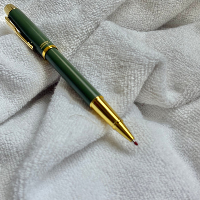 Olive green Metal Pen : Black Gel Ink