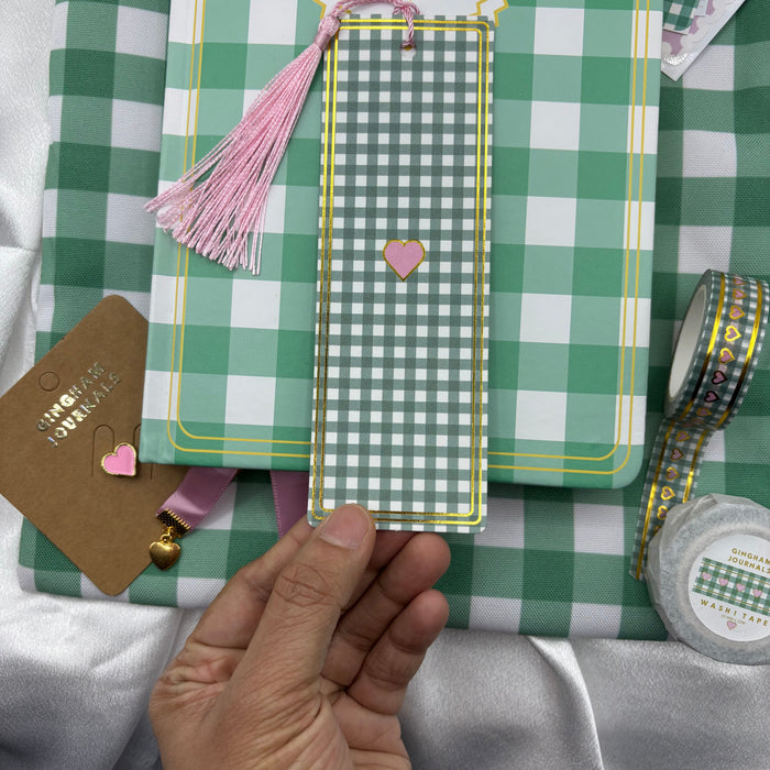 Teal gingham set Gift Set 🎁✨ GINGHAM JOURNALS