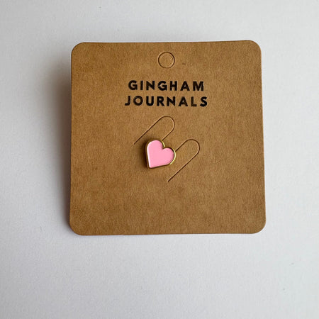 Little heart Enamel Pin GINGHAM JOURNALS
