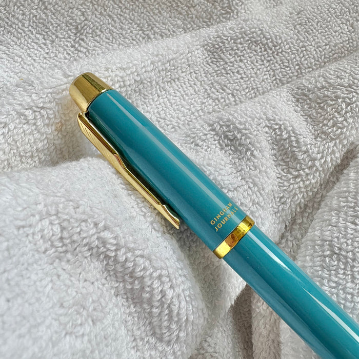 Cobalt Blue Metal Pen : Black Gel Ink