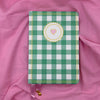 Gingham “ Teal + Pink Little heart” Limited Edition Premium Bullet Journal GINGHAM JOURNALS