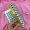 Gingham “ Teal + Pink Little heart” Limited Edition Premium Bullet Journal GINGHAM JOURNALS