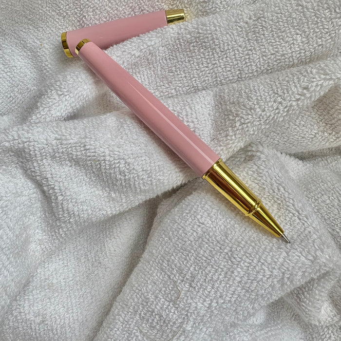 Pink Metal Pen : Black Gel Ink