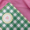 Gingham “ Teal + Pink Little heart” Limited Edition Premium Bullet Journal GINGHAM JOURNALS